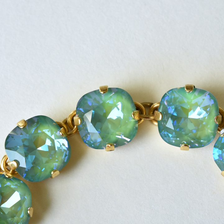Oversize Crystal Bracelet in Gold - Goldmakers Fine Jewelry