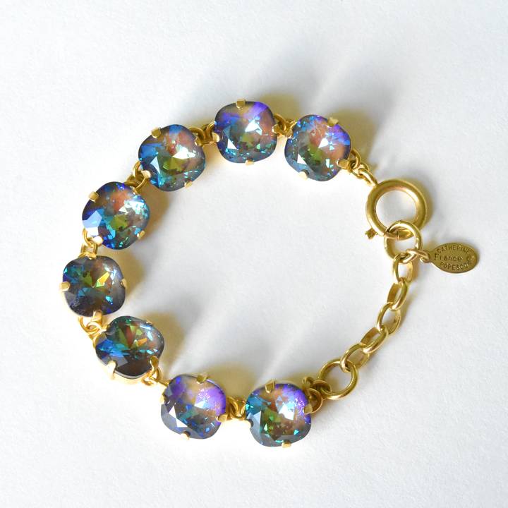 Oversize Crystal Bracelet in Gold - Goldmakers Fine Jewelry