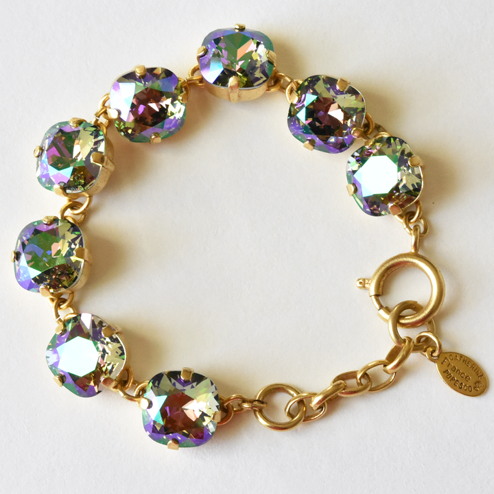Oversize Crystal Bracelet in Gold - Goldmakers Fine Jewelry