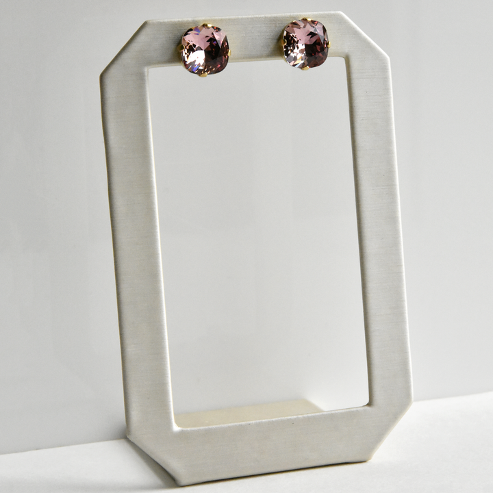 Crystal Studs in Gold - Goldmakers Fine Jewelry