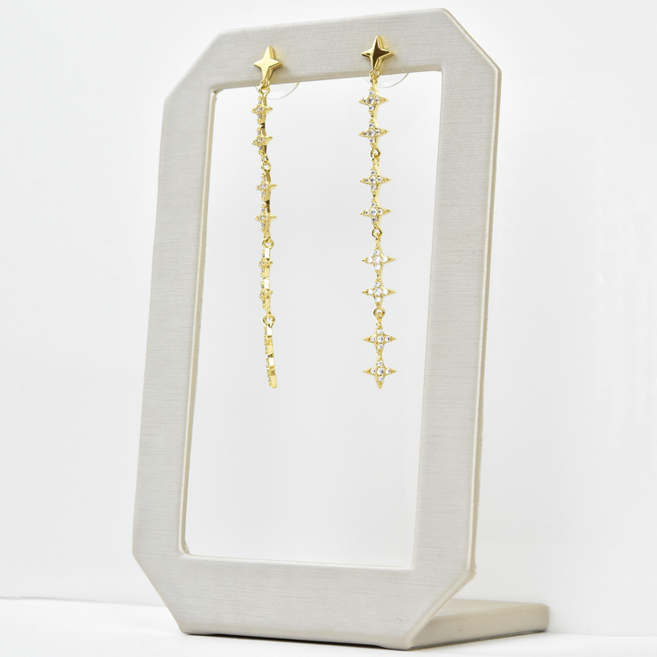 Falling Stars Earrings - Goldmakers Fine Jewelry