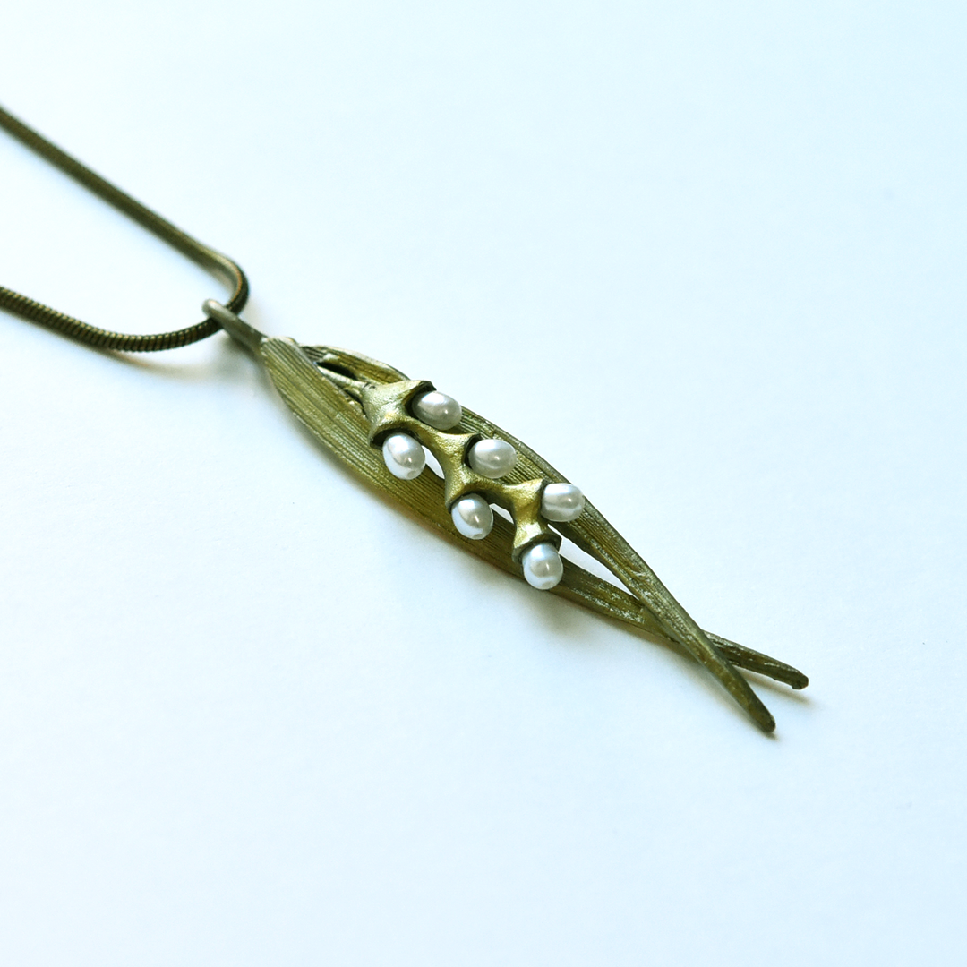 Rice Motif Necklace - Goldmakers Fine Jewelry