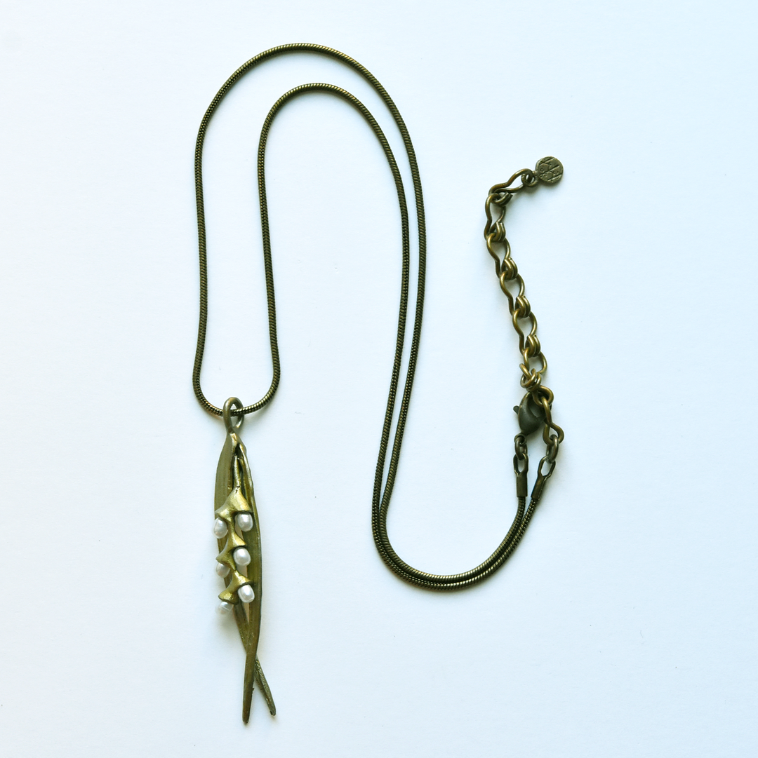 Rice Motif Necklace - Goldmakers Fine Jewelry
