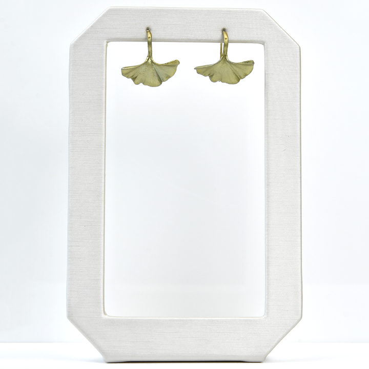 Small Ginkgo Earrings - Goldmakers Fine Jewelry