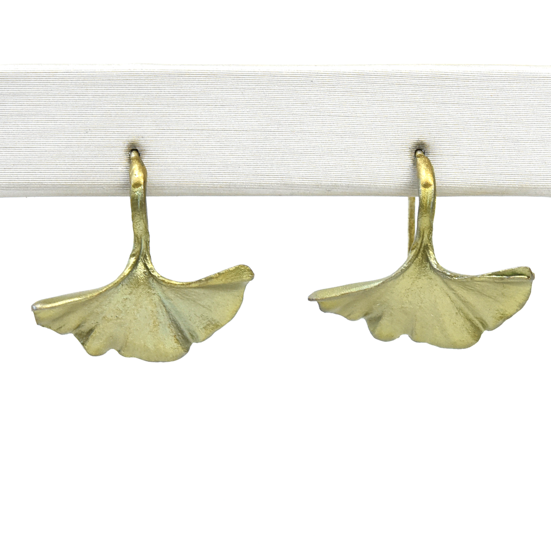 Small Ginkgo Earrings - Goldmakers Fine Jewelry
