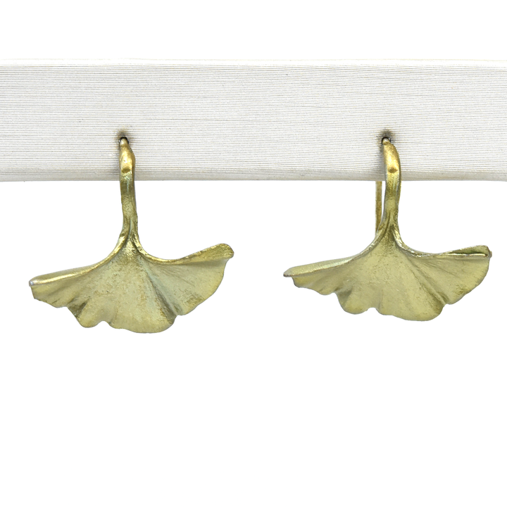 Small Ginkgo Earrings - Goldmakers Fine Jewelry