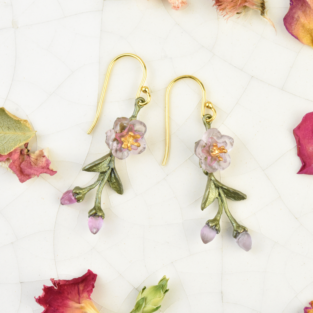 Peach Blossom Earrings - Goldmakers Fine Jewelry