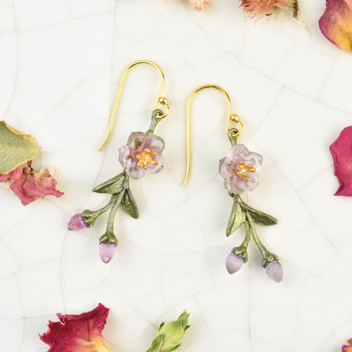 Peach Blossom Earrings - Goldmakers Fine Jewelry