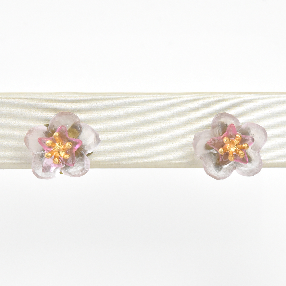Peach Blossom Studs - Goldmakers Fine Jewelry