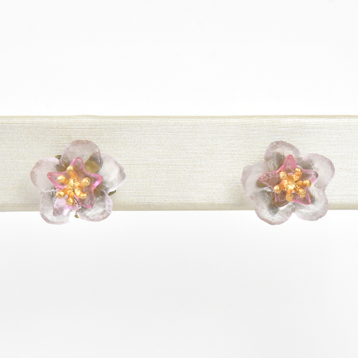 Peach Blossom Studs - Goldmakers Fine Jewelry