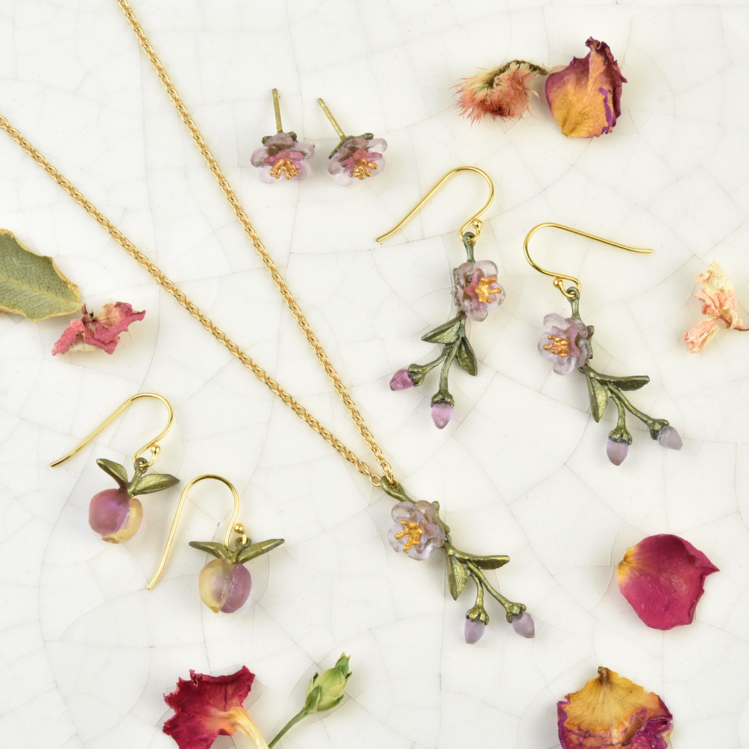 Peach Blossom Studs - Goldmakers Fine Jewelry