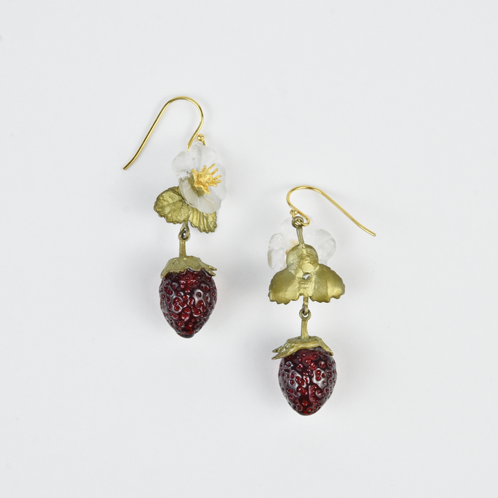 Strawberry Blossom Earrings - Goldmakers Fine Jewelry