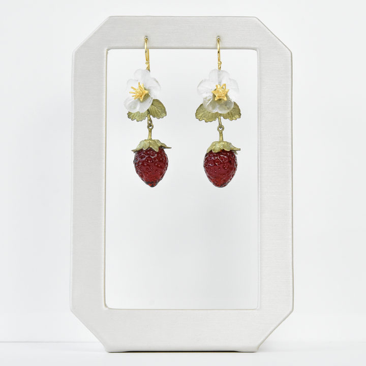 Strawberry Blossom Earrings - Goldmakers Fine Jewelry
