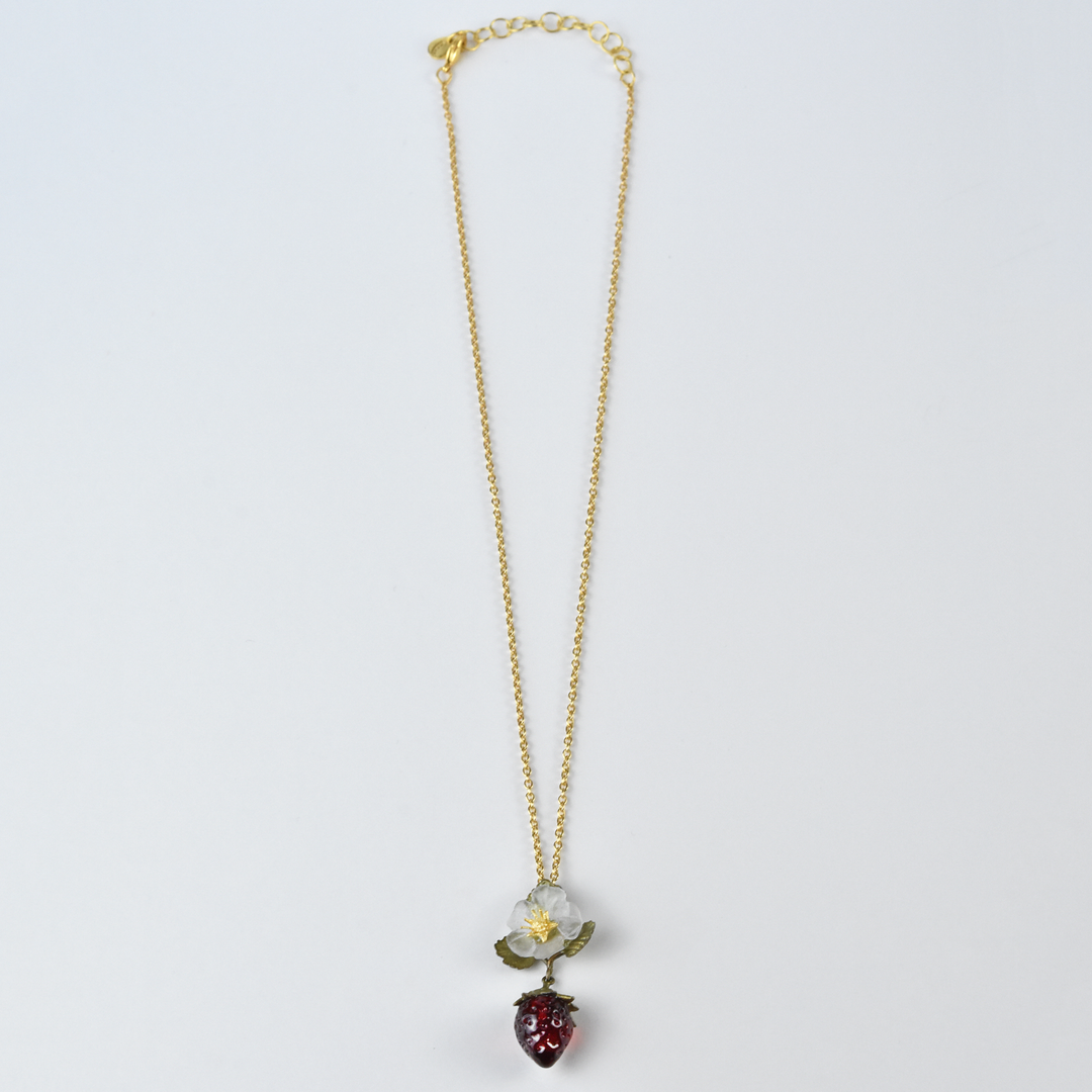 Strawberry Blossom Pendant - Goldmakers Fine Jewelry