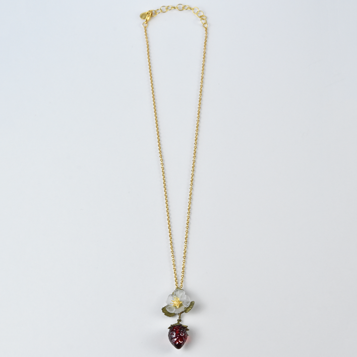 Strawberry Blossom Pendant - Goldmakers Fine Jewelry