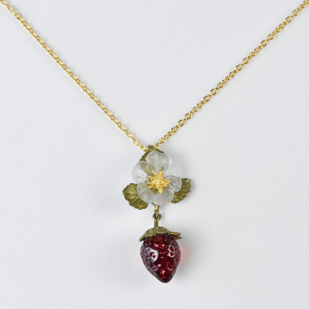Strawberry Blossom Pendant - Goldmakers Fine Jewelry