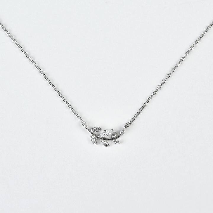 Petite Laurel Leaf Necklace - Goldmakers Fine Jewelry