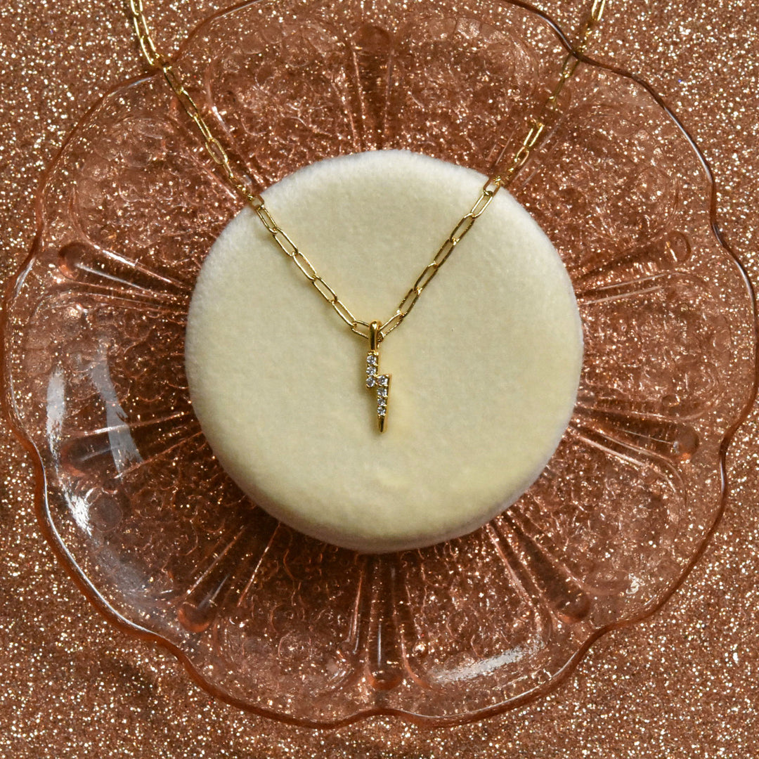 Palmer Lightning Bolt Necklace - Goldmakers Fine Jewelry