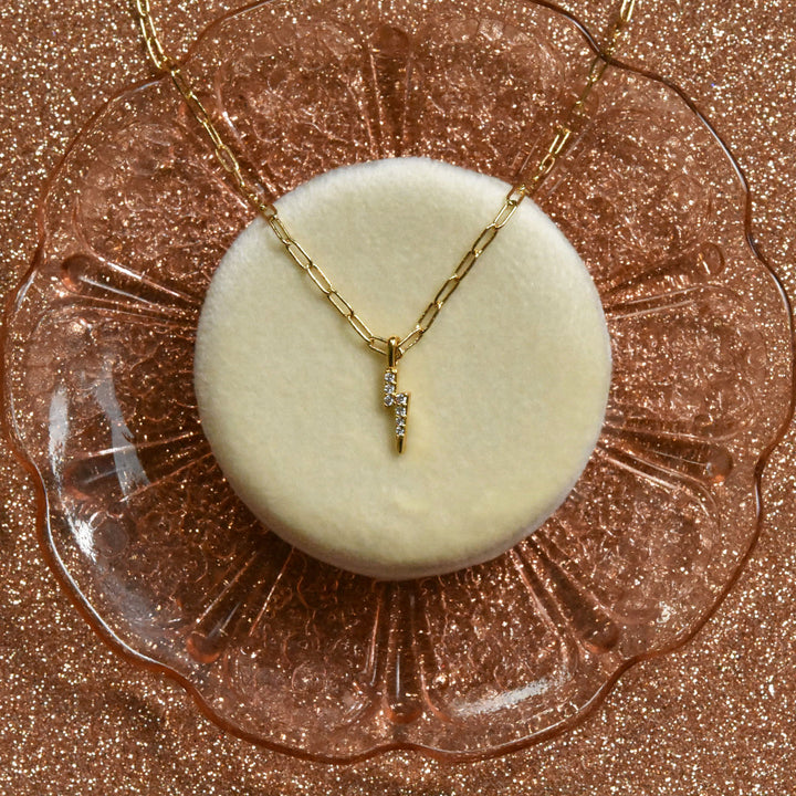 Palmer Lightning Bolt Necklace - Goldmakers Fine Jewelry