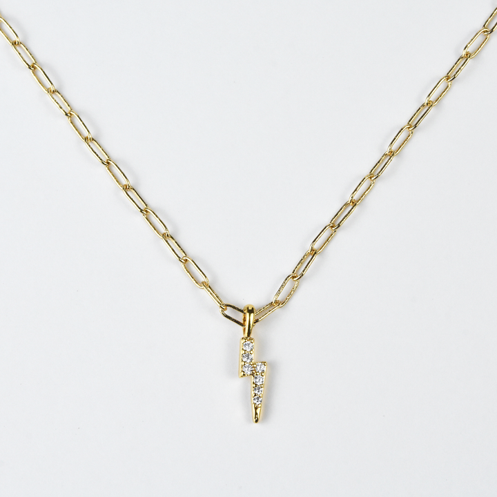 Palmer Lightning Bolt Necklace - Goldmakers Fine Jewelry