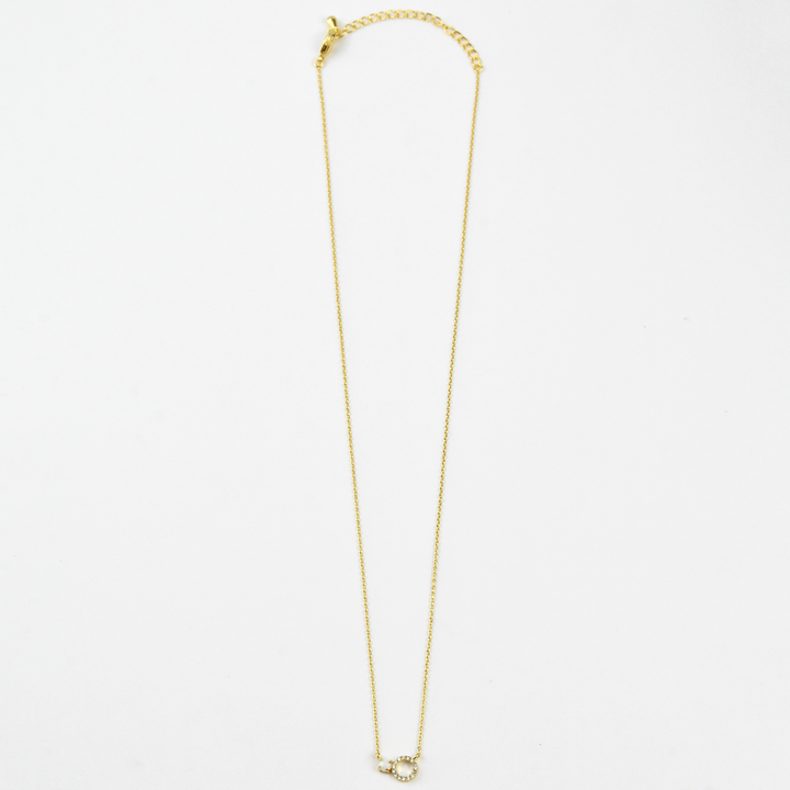 Petite Opal Halo Necklace - Goldmakers Fine Jewelry