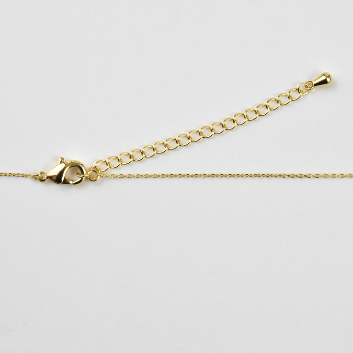 Petite Opal Halo Necklace - Goldmakers Fine Jewelry