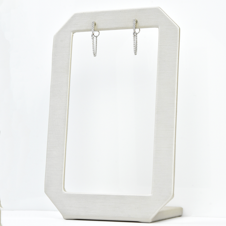 Piper Bar Chain Earrings - Goldmakers Fine Jewelry