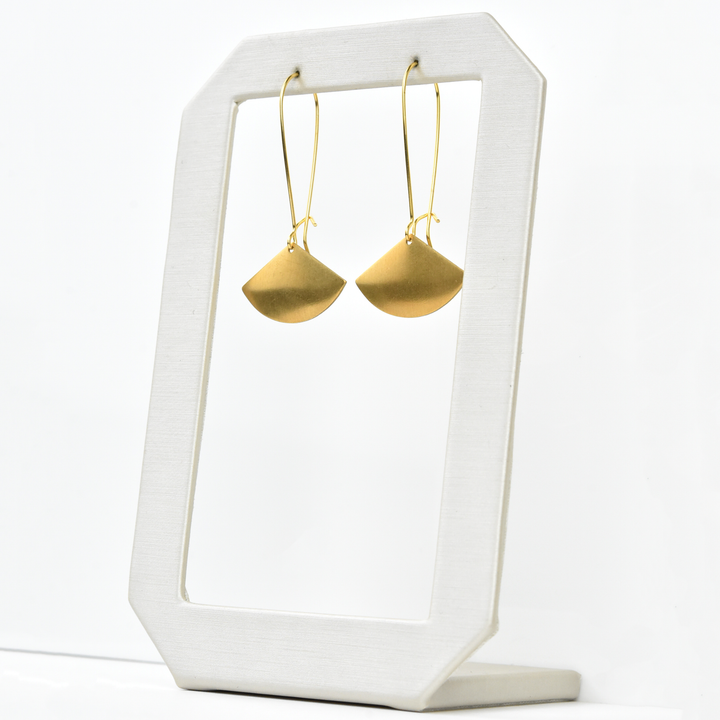 Fan Oxbow Earrings - Goldmakers Fine Jewelry