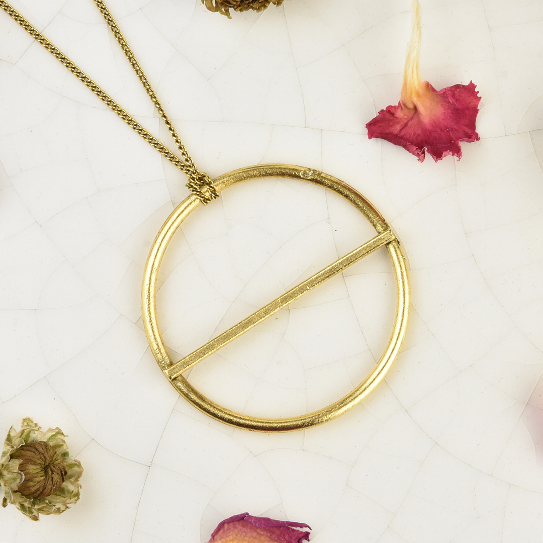 Saturn Necklace - Goldmakers Fine Jewelry
