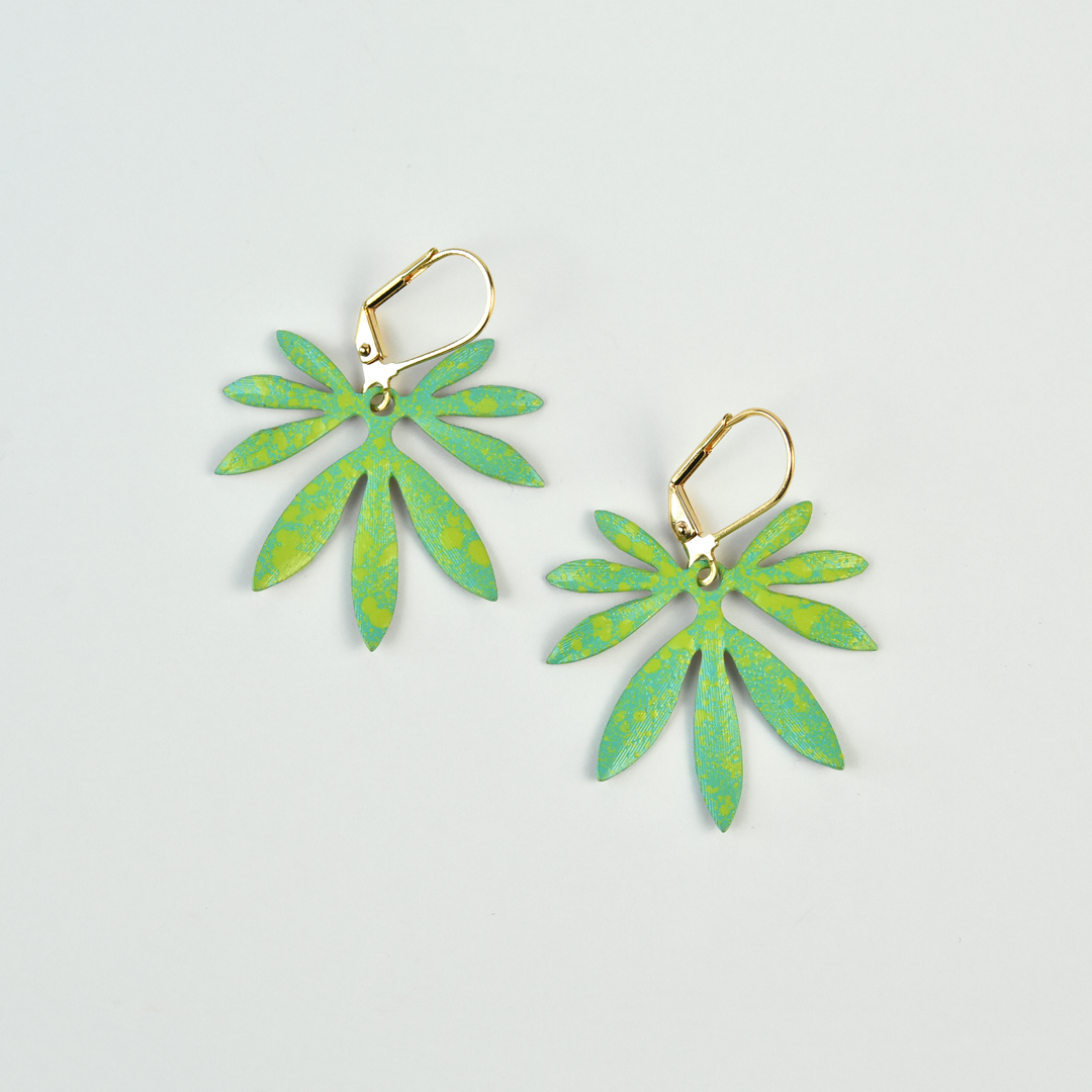 Speckled Bambu Earrings - Goldmakers Fine Jewelry