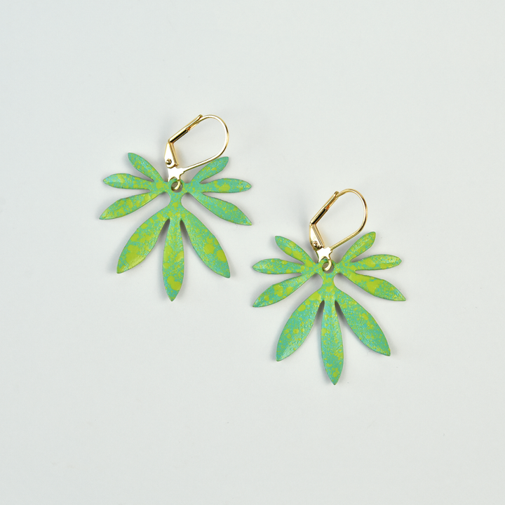 Speckled Bambu Earrings - Goldmakers Fine Jewelry