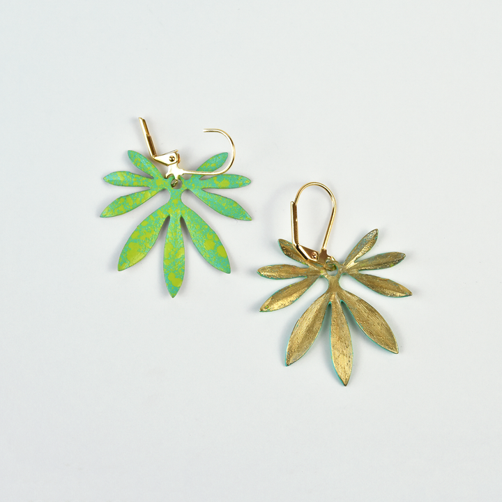 Speckled Bambu Earrings - Goldmakers Fine Jewelry