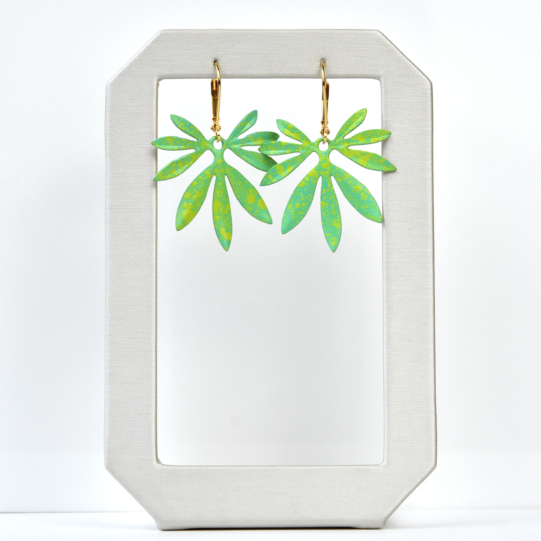 Speckled Bambu Earrings - Goldmakers Fine Jewelry