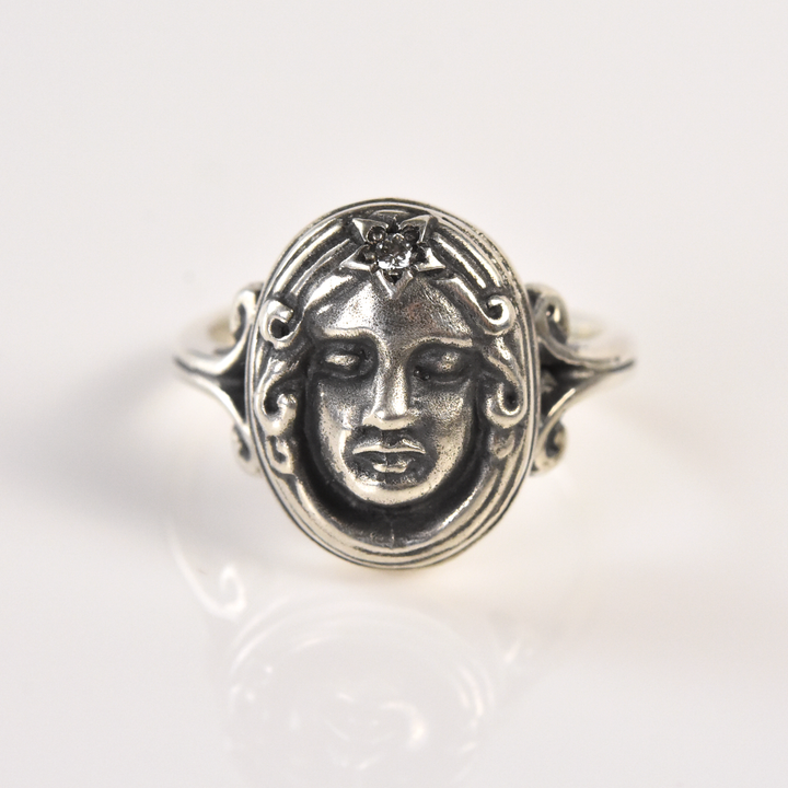 Magic Mirror Ring in Silver with Diamond - Goldmakers Fine Jewelry