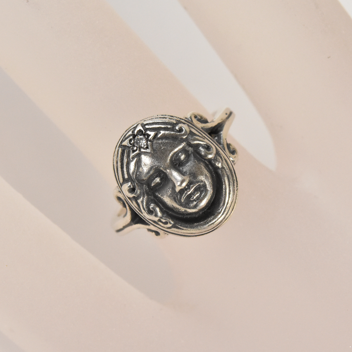Magic Mirror Ring in Silver with Diamond - Goldmakers Fine Jewelry