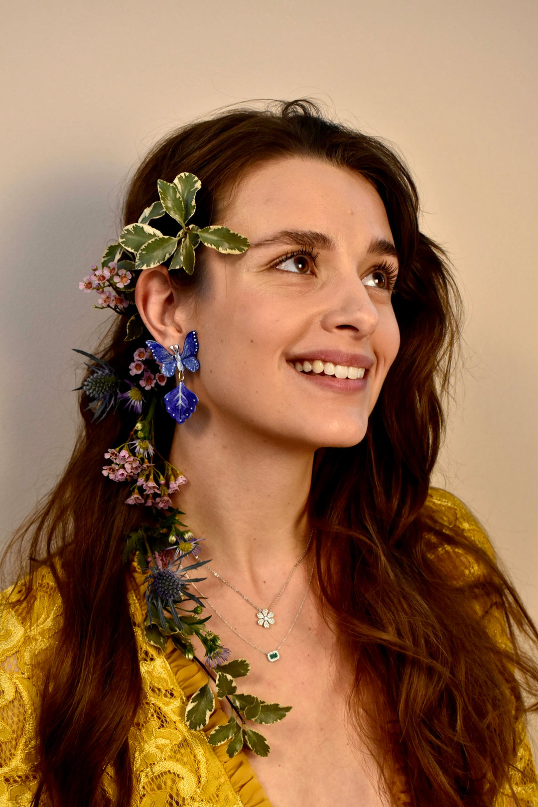The Daisy: Diamond Necklace in White Gold - Goldmakers Fine Jewelry