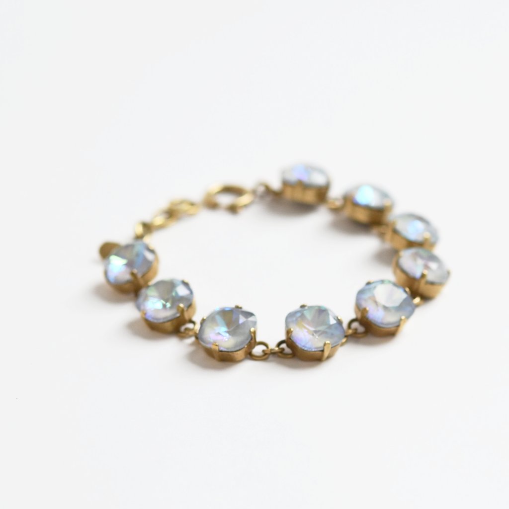 Oversize Crystal Bracelet in Gold - Goldmakers Fine Jewelry