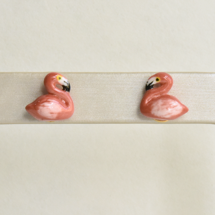 Flamingo Post Earrings - Goldmakers Fine Jewelry