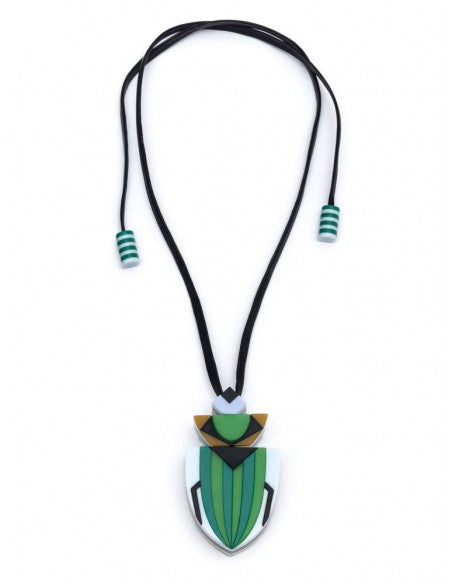 Panorama Beetle Necklace - Goldmakers Fine Jewelry