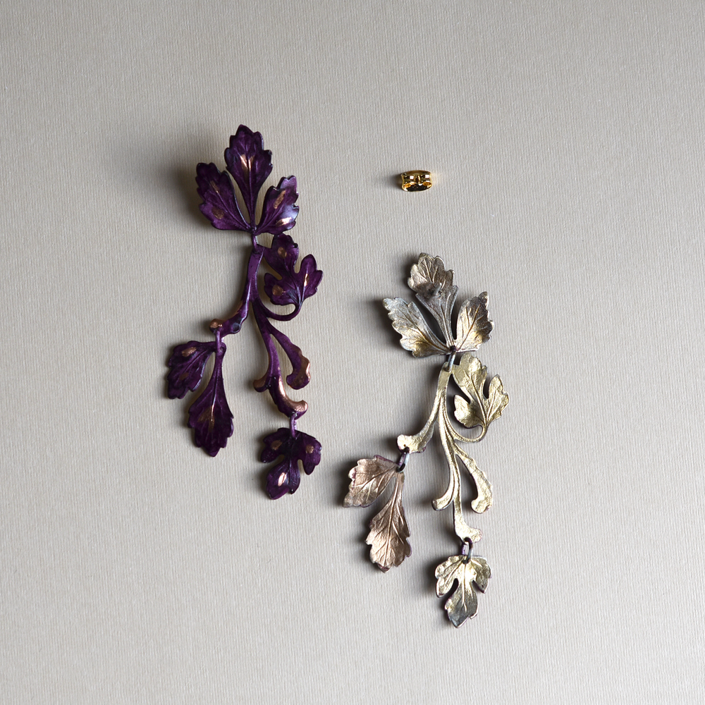 Plum Pietrina Earrings - Goldmakers Fine Jewelry