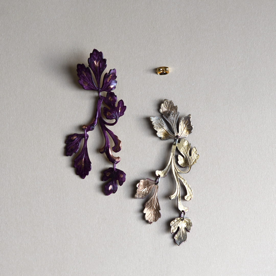Plum Pietrina Earrings - Goldmakers Fine Jewelry