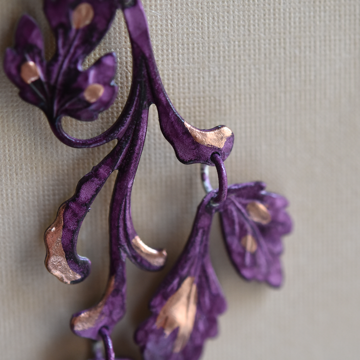 Plum Pietrina Earrings - Goldmakers Fine Jewelry