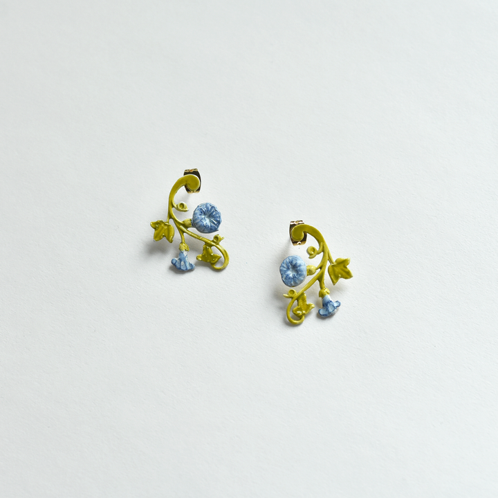 Petite Thessaly Morning Glory Earrings - Goldmakers Fine Jewelry