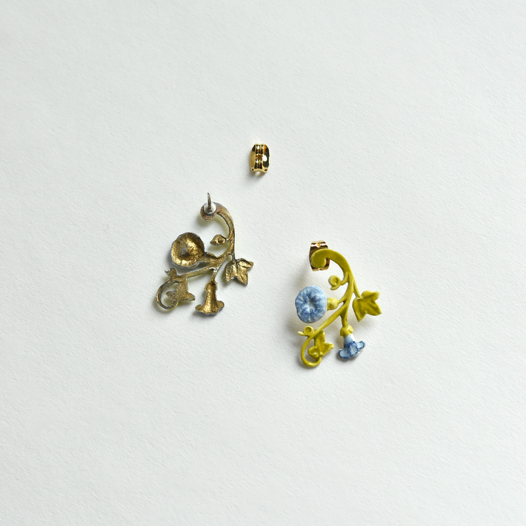 Petite Thessaly Morning Glory Earrings - Goldmakers Fine Jewelry