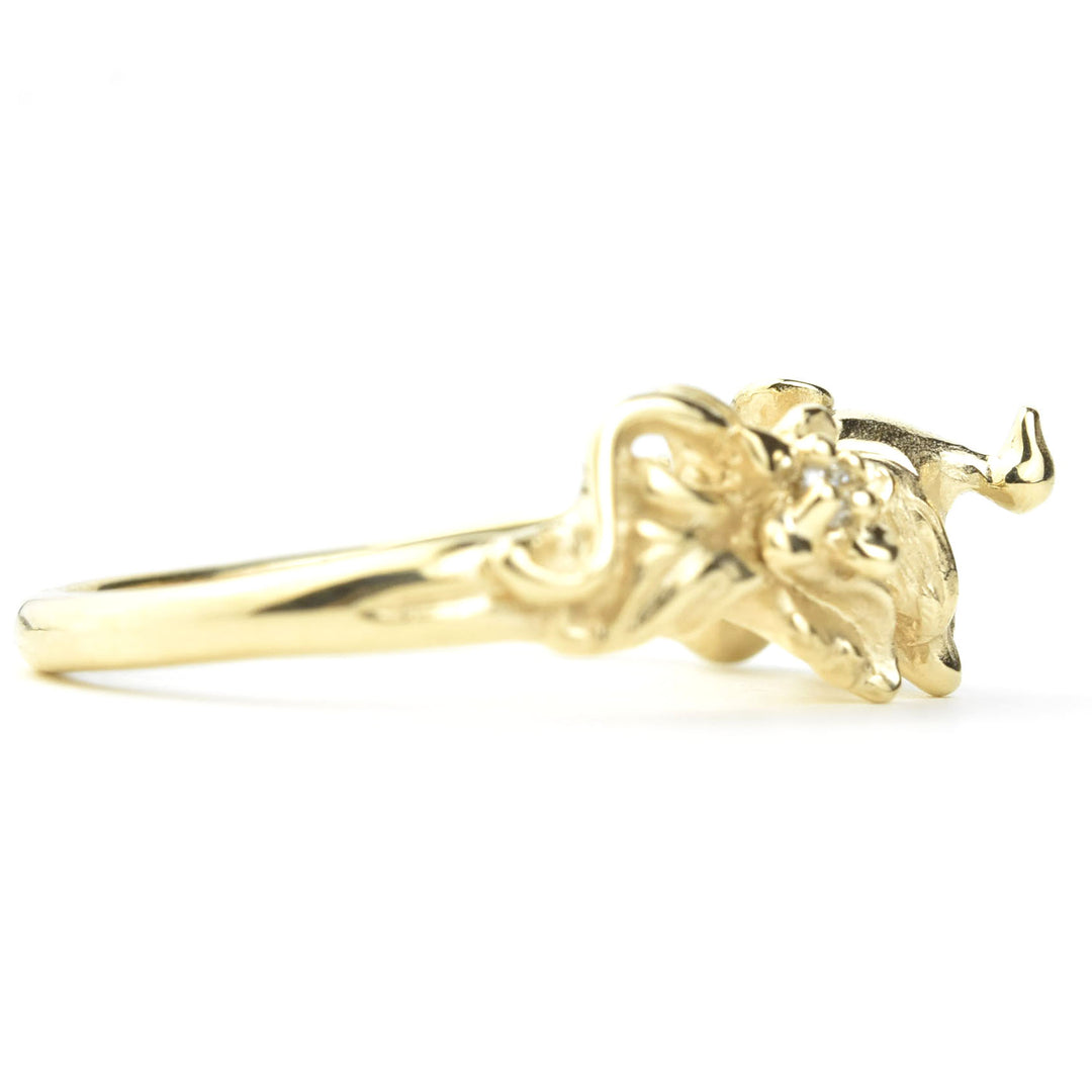 Little Duck Ring in 10k Yellow Gold