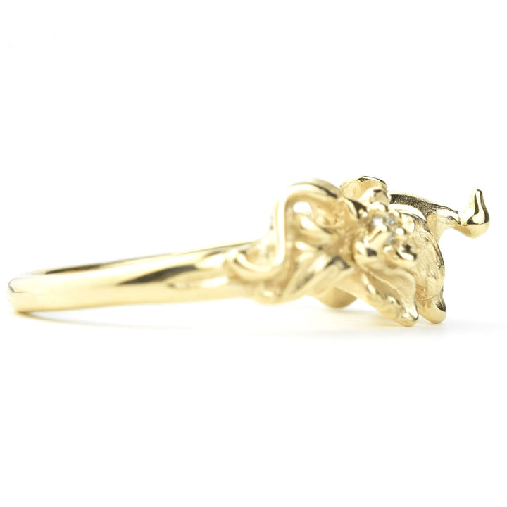 Little Duck Ring in 10k Yellow Gold