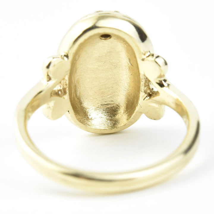 Magic Mirror Ring in Gold with Blue Sapphire