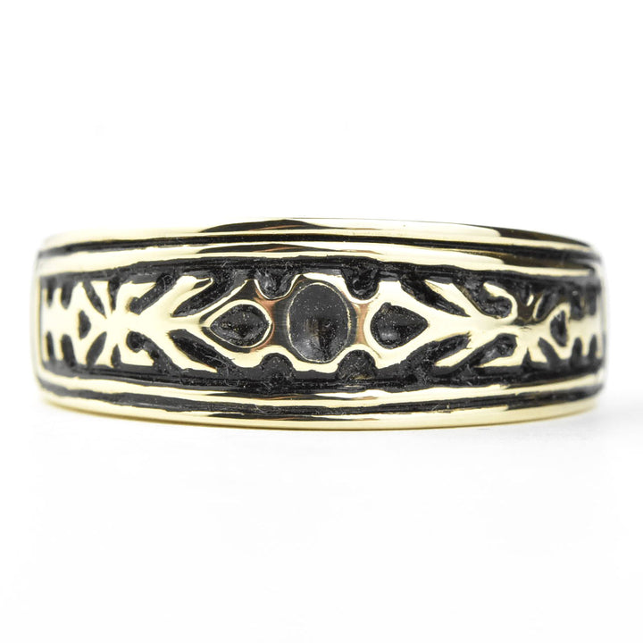 Two Thistles Ring in 10k Yellow Gold - Goldmakers Fine Jewelry
