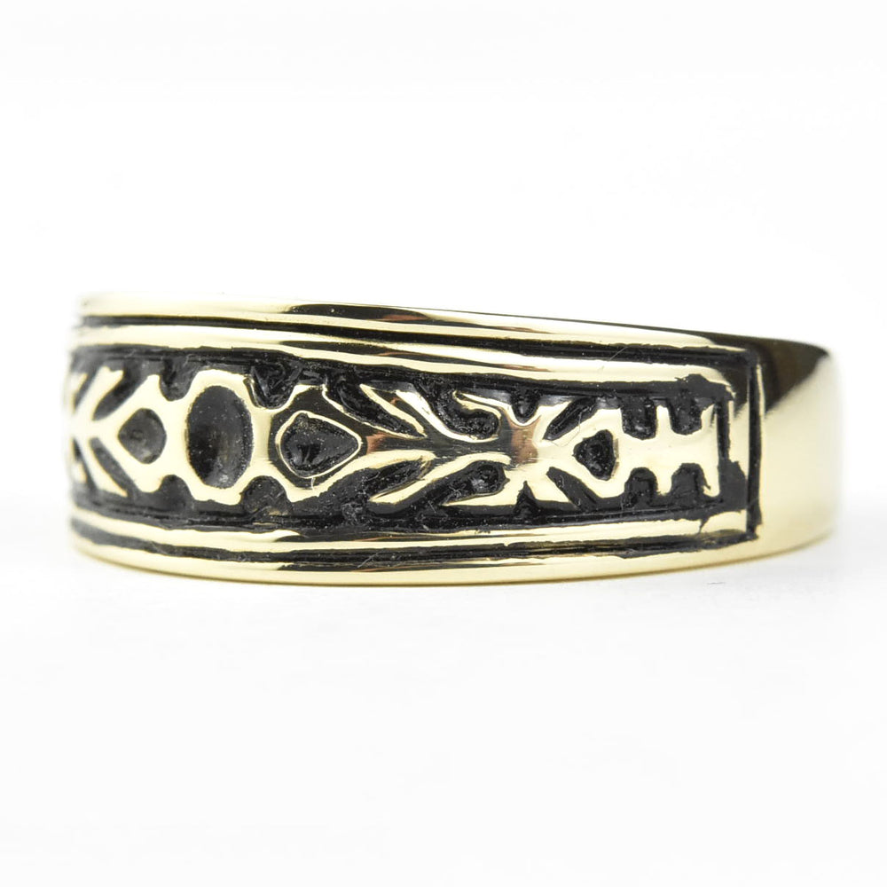 Two Thistles Ring in 10k Yellow Gold - Goldmakers Fine Jewelry