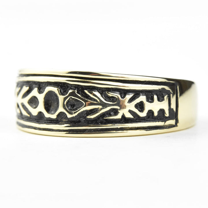 Two Thistles Ring in 10k Yellow Gold - Goldmakers Fine Jewelry
